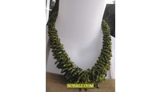 corn multi seed beaded necklaces short 